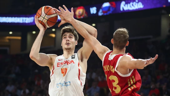 Juancho Hernángomez, en un partido con España Juancho Hernángomez, en un partido con España