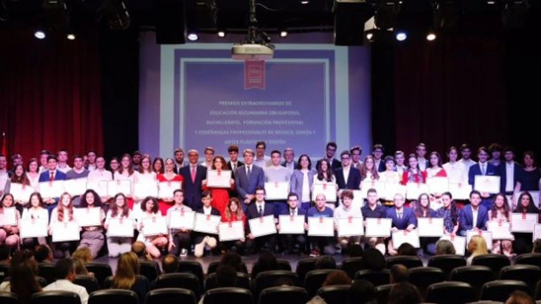 Acto de entrega de los Premios Extraordinarios de Educación de la Comunidad de Madrid