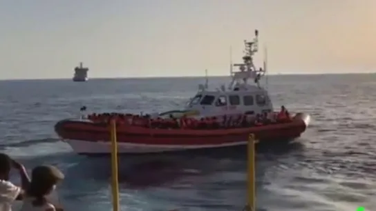 Traslado de migrantes desde el barco Aquarius Traslado de migrantes desde el barco Aquarius