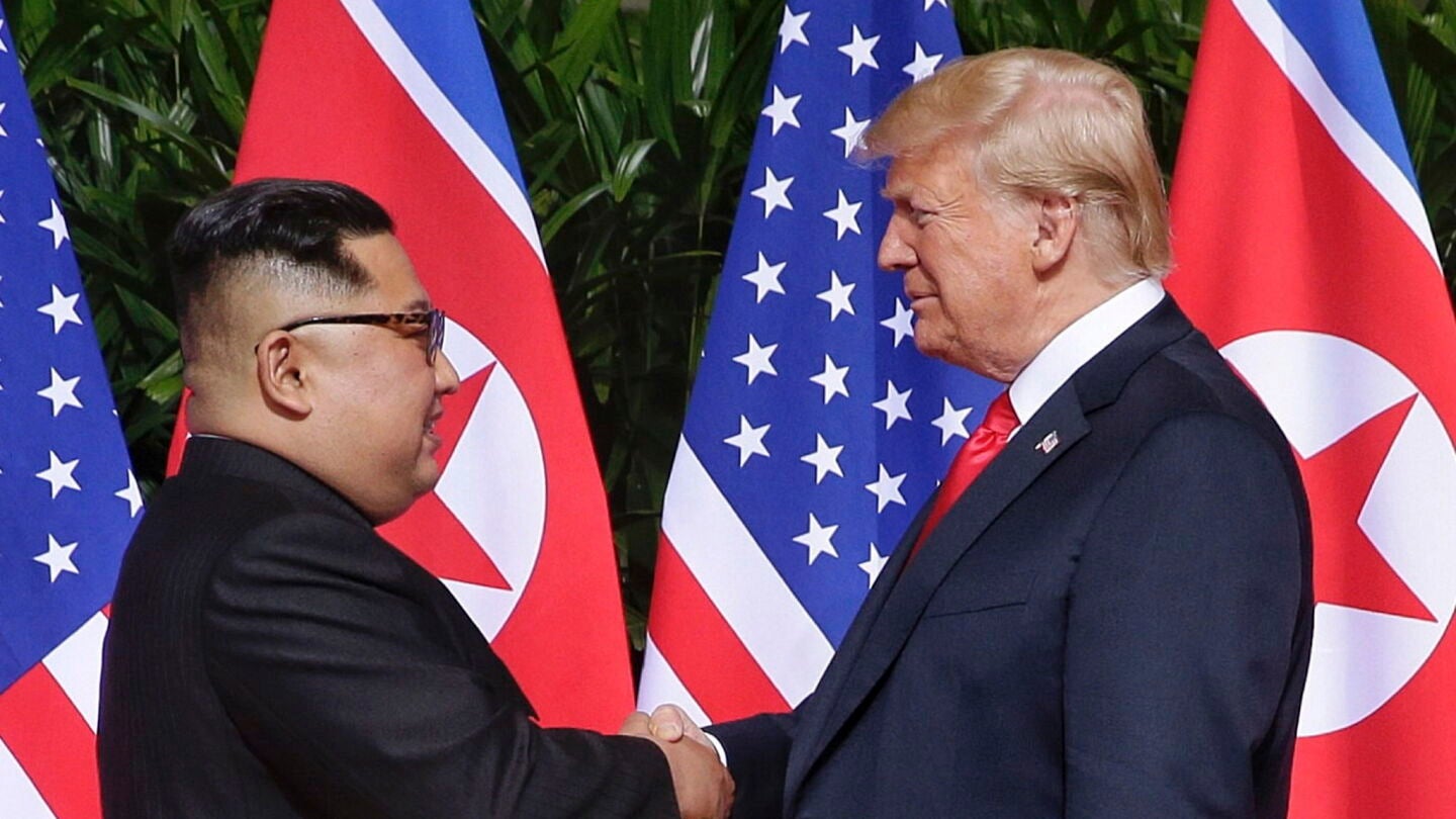 Kim Jong-Un y Donald Trump