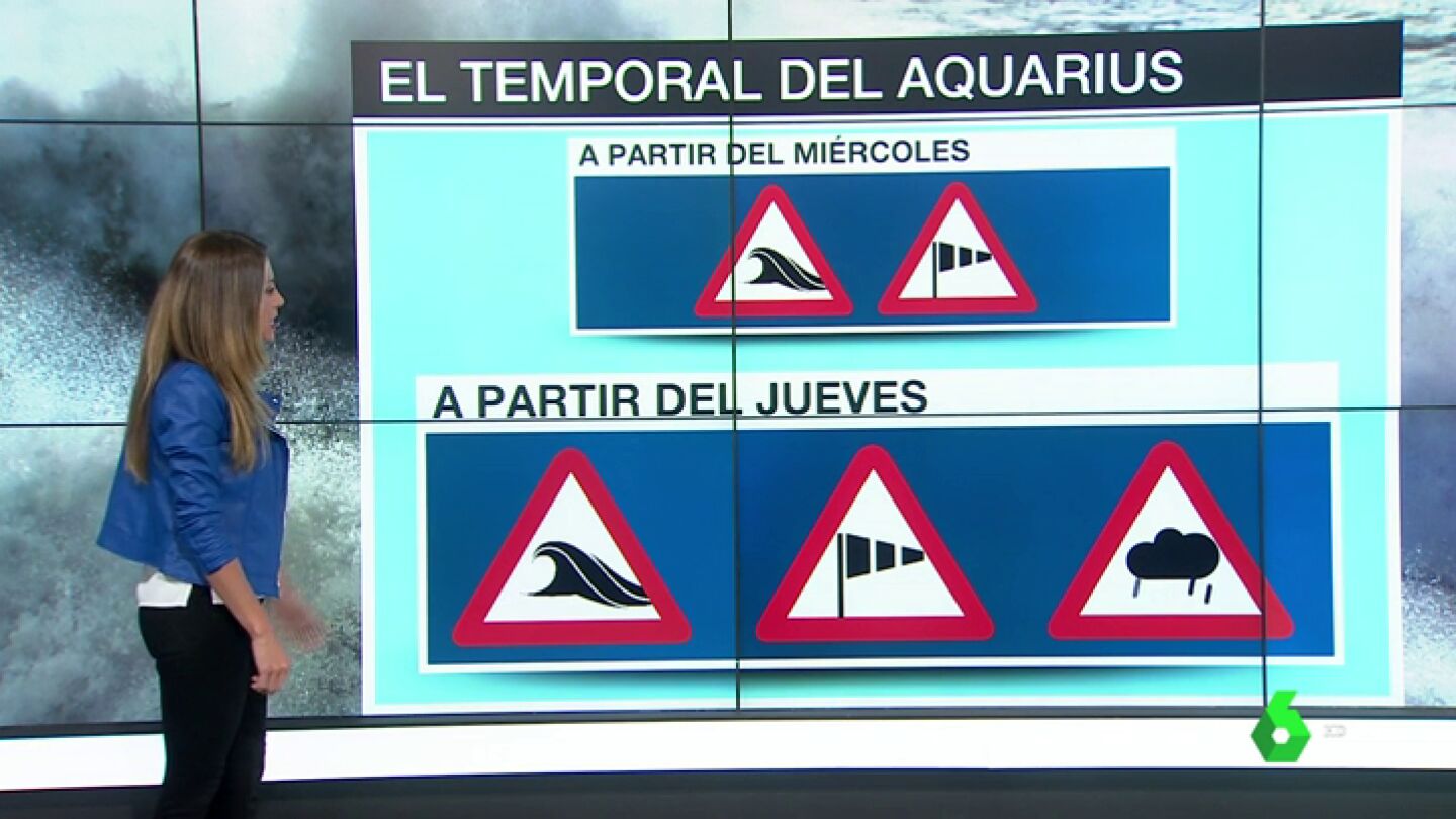 El temporal, otra dura prueba para el Aquarius: su viaje estar&aacute; lleno de lluvias, viento y fuerte oleaje