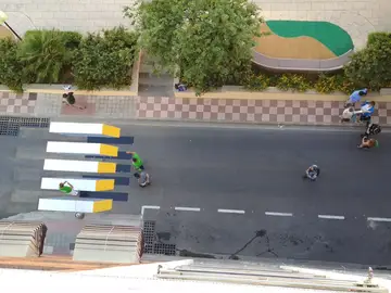 Primer paso de peatones en 3D en España Primer paso de peatones en 3D en España