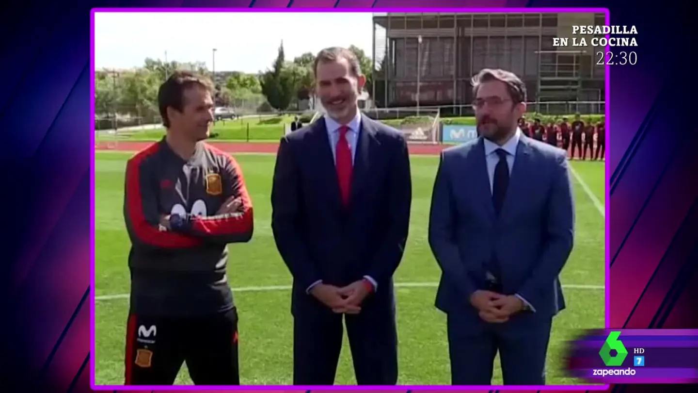 La fotografía del gafe: seis días separan esta imagen de la jornada 'horribilis' de Julen Lopetegui y Màxim Huerta La fotografía del gafe: seis días separan esta imagen de la jornada 'horribilis' de Julen Lopetegui y Màxim Huerta
