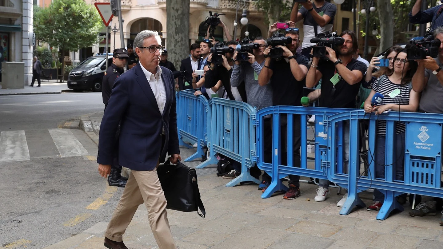 Diego Torres a su llegada a la Audiencia de Palma Diego Torres a su llegada a la Audiencia de Palma