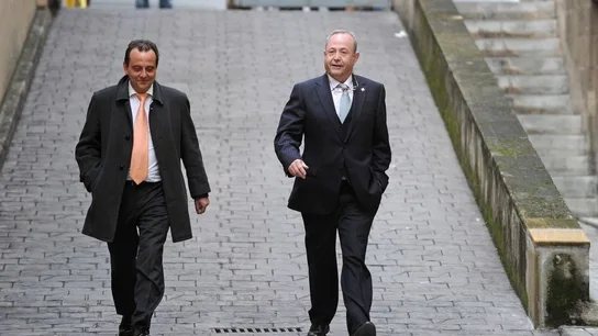 Horrach y Castro en los juzgados de Palma Horrach y Castro en los juzgados de Palma