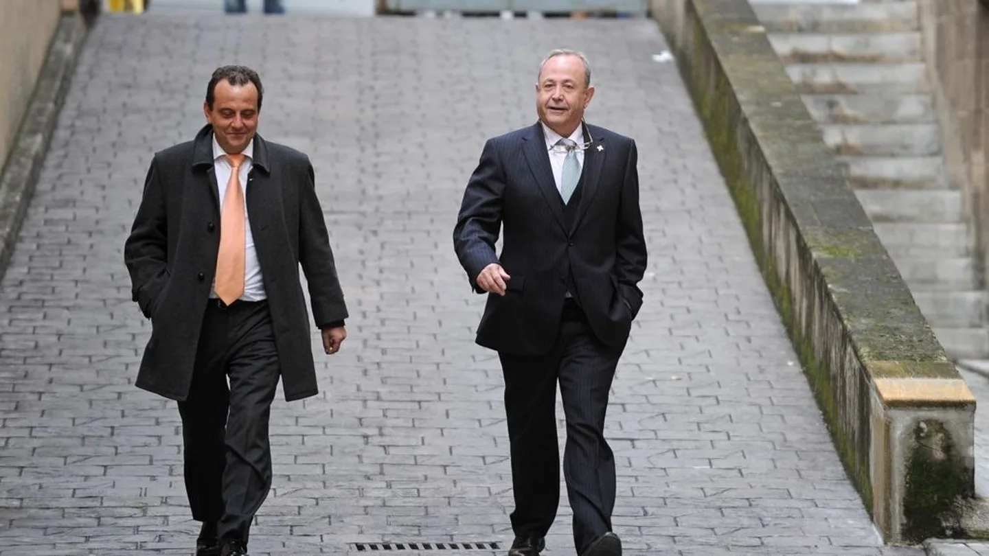 Horrach y Castro en los juzgados de Palma Horrach y Castro en los juzgados de Palma