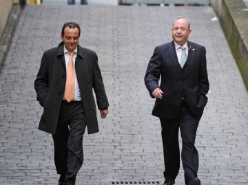 Horrach y Castro en los juzgados de Palma Horrach y Castro en los juzgados de Palma