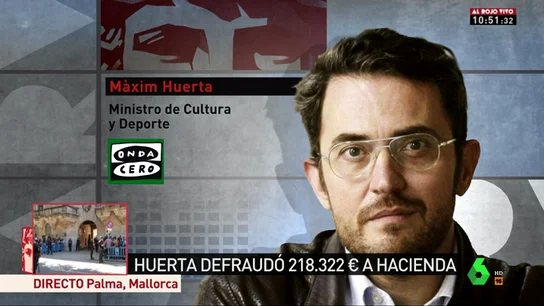 Màxim Huerta no se plantea dimitir: "Estoy al corriente con Hacienda desde hace 10 años" Màxim Huerta no se plantea dimitir: "Estoy al corriente con Hacienda desde hace 10 años"