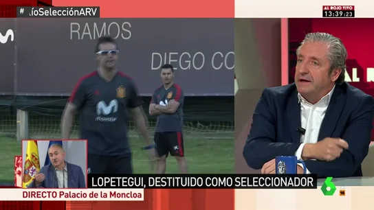 Pedrerol analiza la destitución de Lopetegui: "Ha sido asunto de ego del presidente de la RFEF, ha roto a la Selección" Pedrerol analiza la destitución de Lopetegui: "Ha sido asunto de ego del presidente de la RFEF, ha roto a la Selección"
