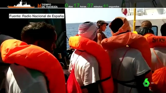 Inmigrantes a bordo del Aquarius Inmigrantes a bordo del Aquarius