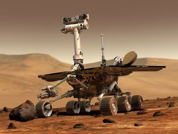 Representación artística del rover Opportunity 