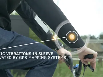 La chaqueta inteligente para ciclistas La chaqueta inteligente para ciclistas
