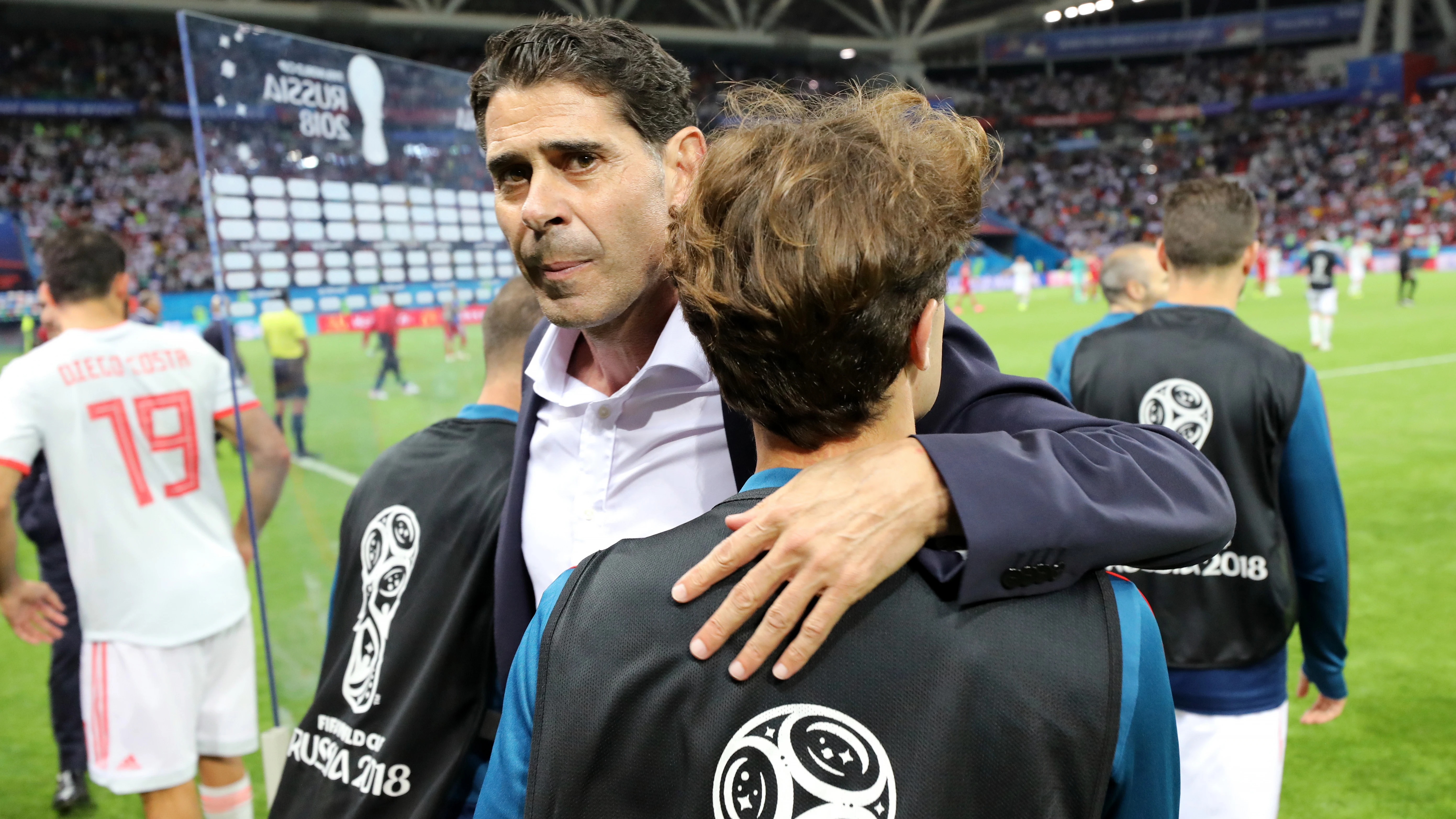 Fernando Hierro, tras el partido contra Irán