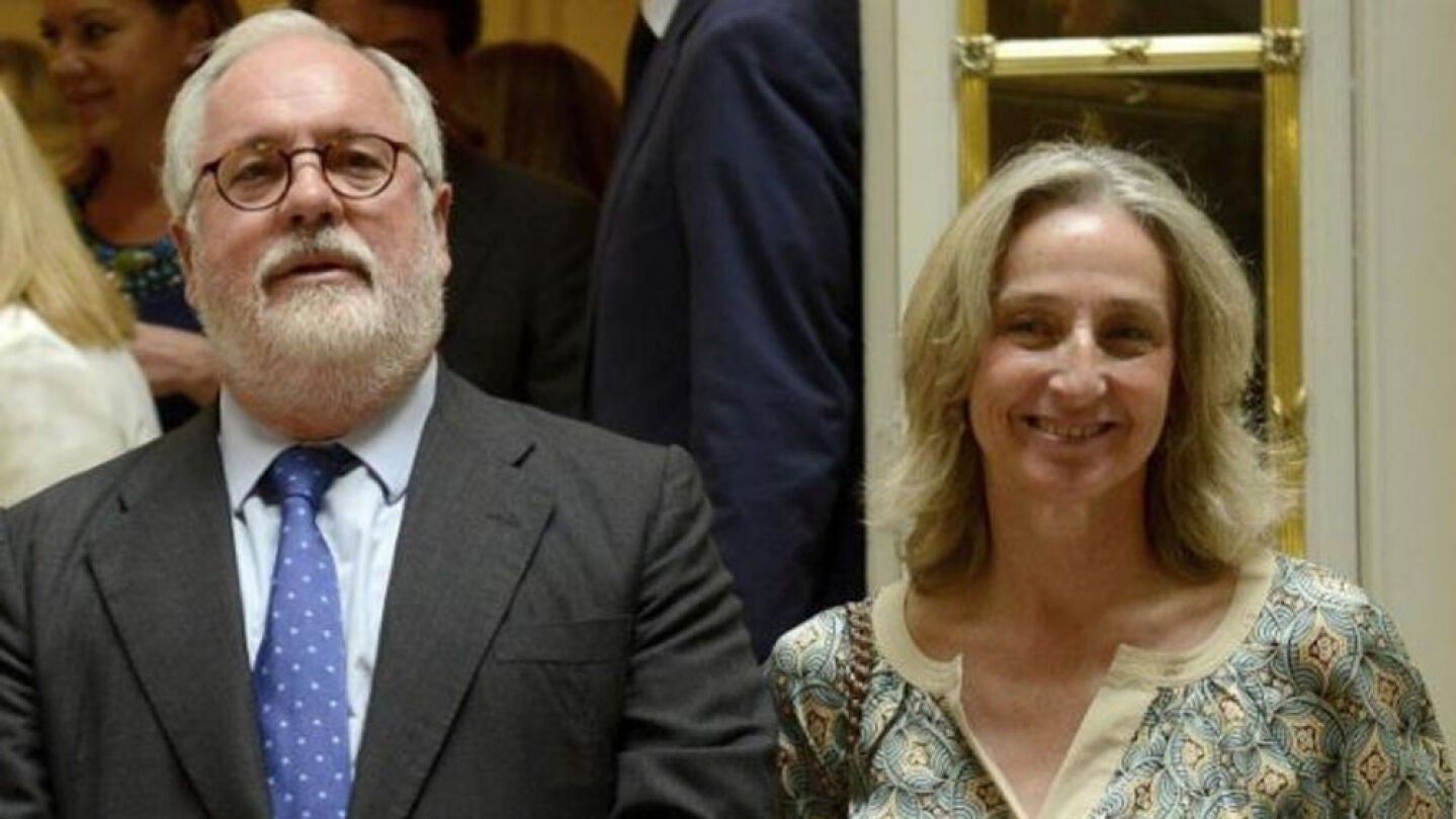 Arias Ca&ntilde;ete y su mujer, Micaela Domecq