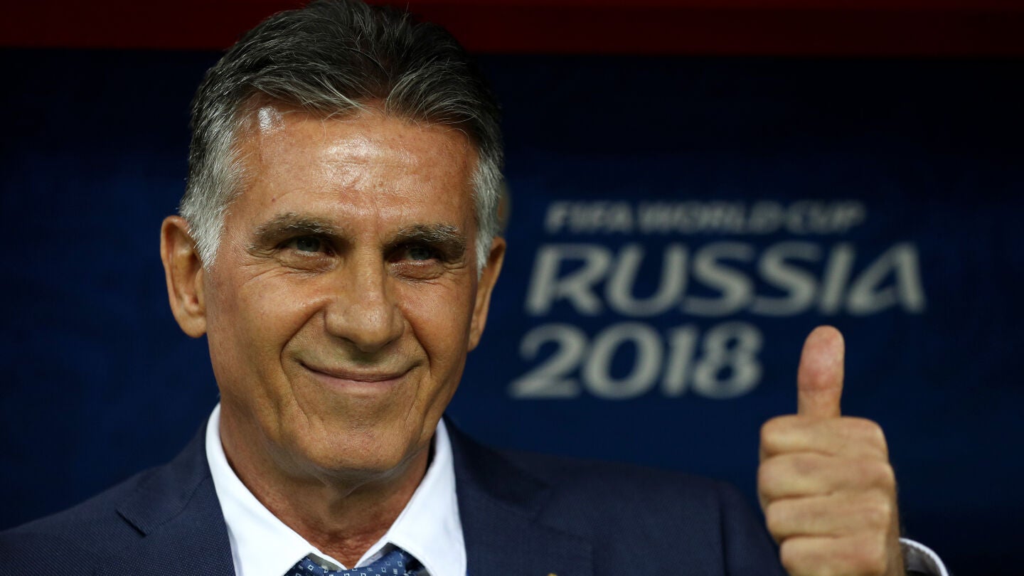 Carlos Queiroz, durante el partido contra Espa&ntilde;a