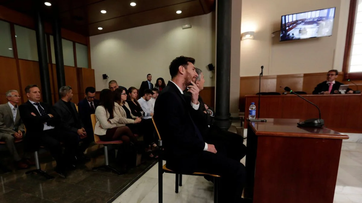 Leo Messi en el juicio Leo Messi en el juicio