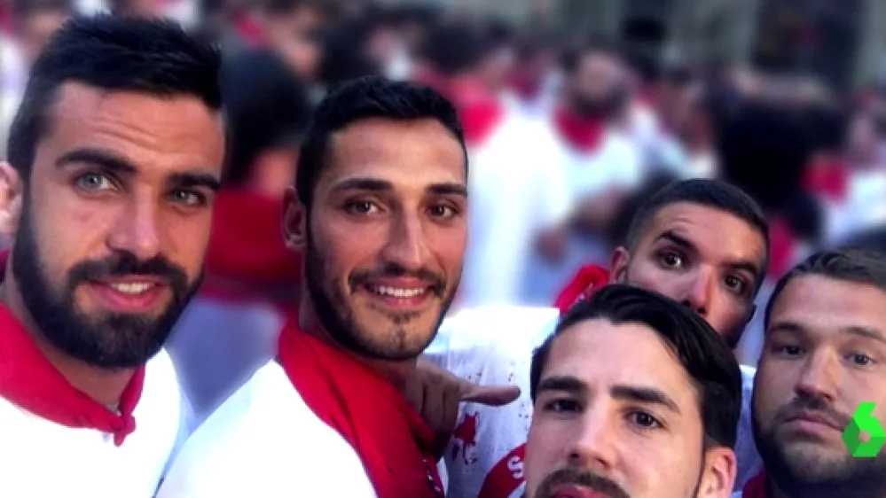 'La Manada' durante los Sanfermines de 2016