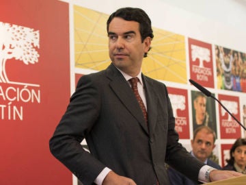 Javier Botín en una comparecencia pública Javier Botín en una comparecencia pública