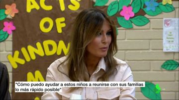 Melania Trump visita a los niños migrantes en la frontera con México: "Quiero ayudarles a reunirse con sus familias"
