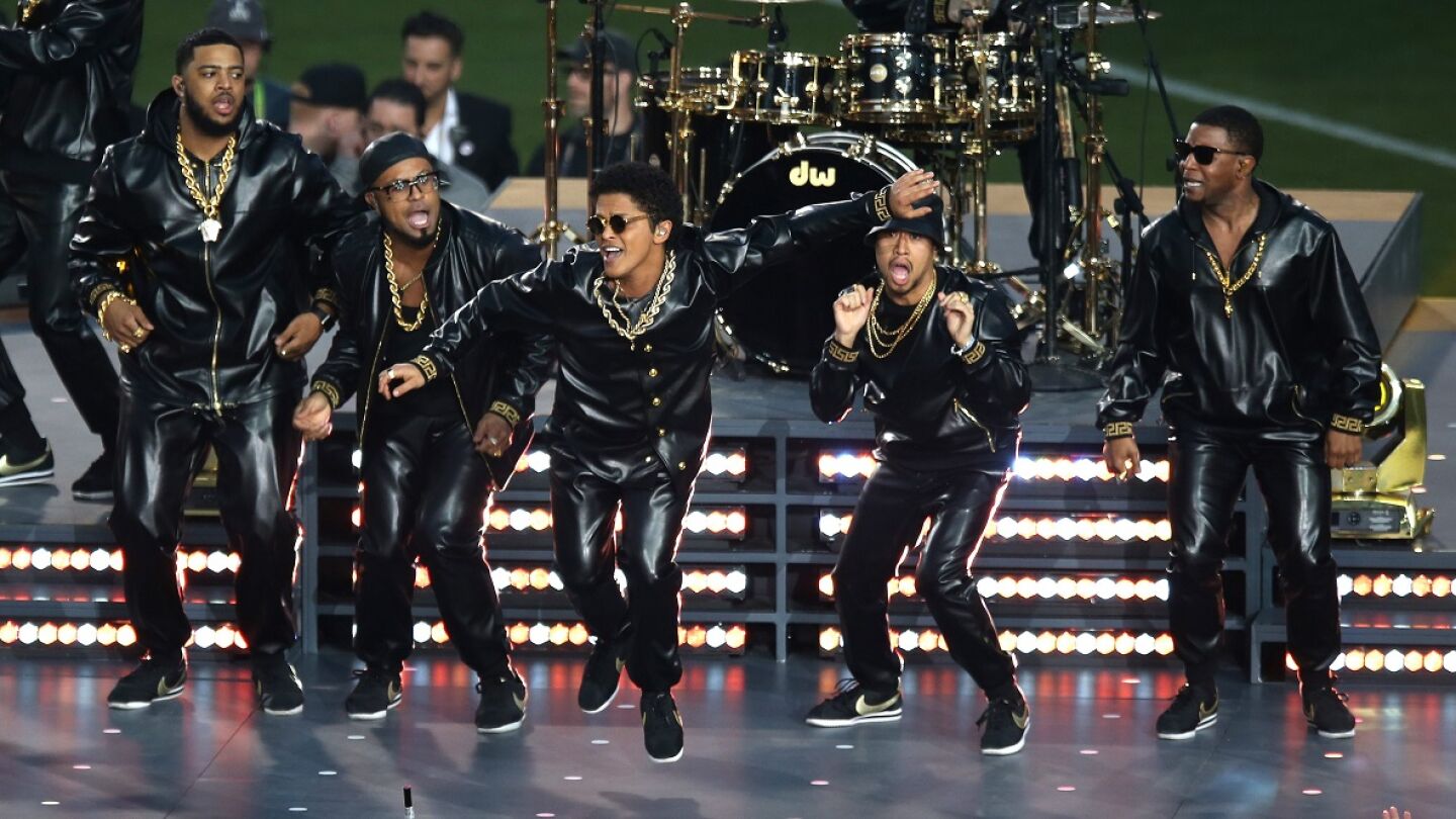 Imagen de archivo de un concierto de Bruno Mars
