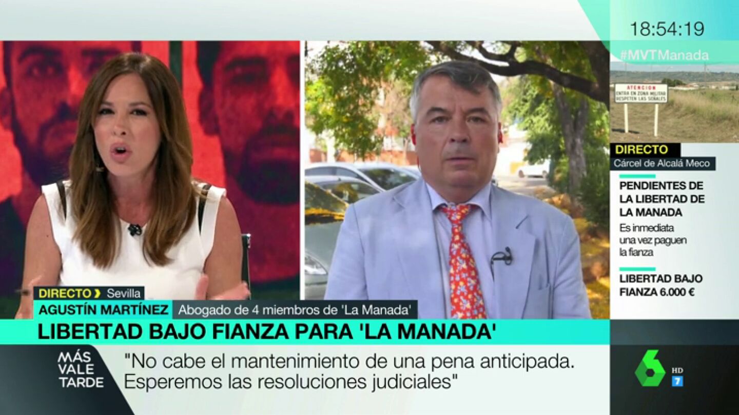 Tensa entrevista de Mamen Mendiz&aacute;bal al abogado de 'La Manada': "Usted tiene la necesidad de defenderles, yo no"