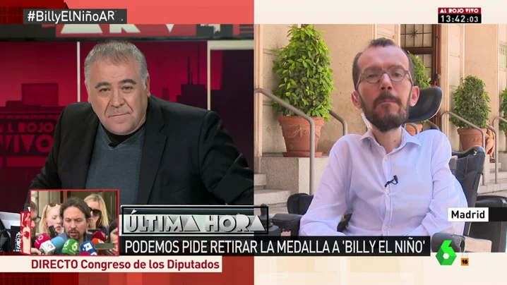 Echenique, sobre la medalla a Billy El Niño: "Alucino con la cantidad de excusas ridículas para no retirársela" 