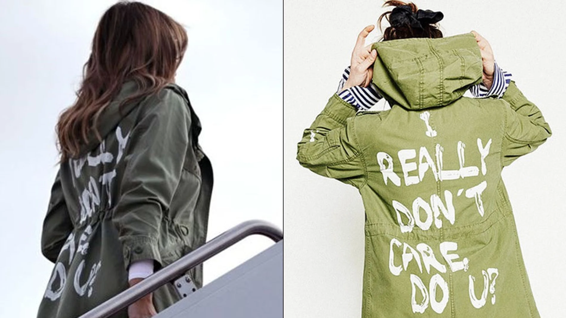 Enigmática chaqueta de Melania Trump