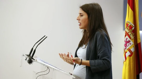 Irene Montero ante los medios Irene Montero ante los medios