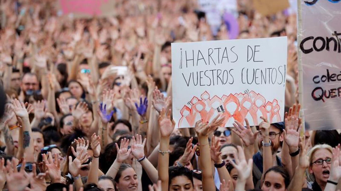 Manifestaci&oacute;n de mujeres en Madrid