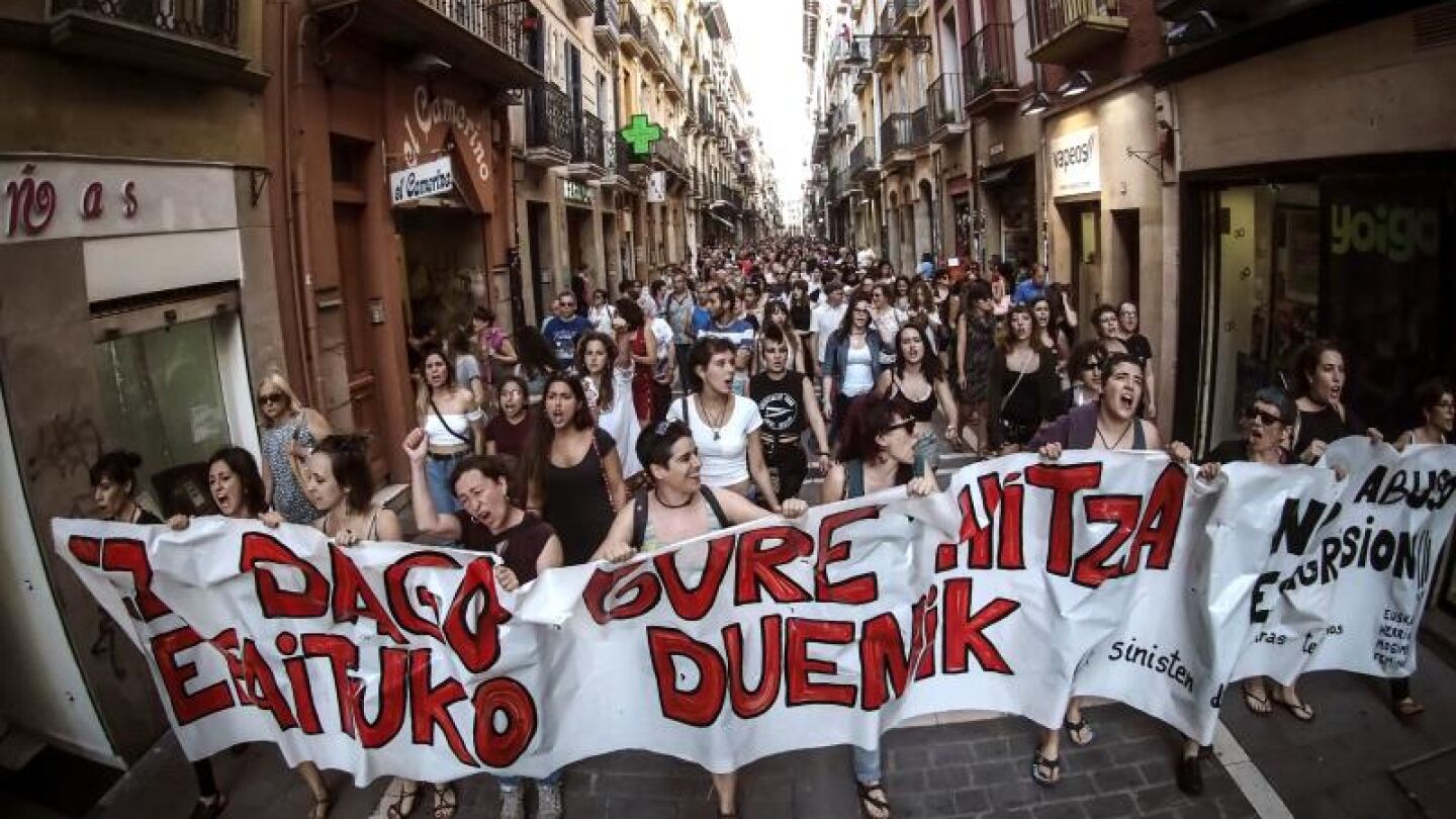 El grito de "no es abuso, es violaci&oacute;n" vuelve a las calles de Pamplona