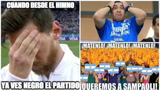 Los 'memes' de la debacle de Argentina ante Croacia Los 'memes' de la debacle de Argentina ante Croacia