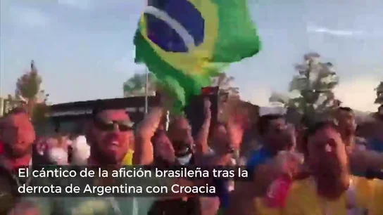 La afición brasileña se mofa de Argentina: cambian el 'Bella Ciao' por el 'Messi Ciao' La afición brasileña se mofa de Argentina: cambian el 'Bella Ciao' por el 'Messi Ciao'