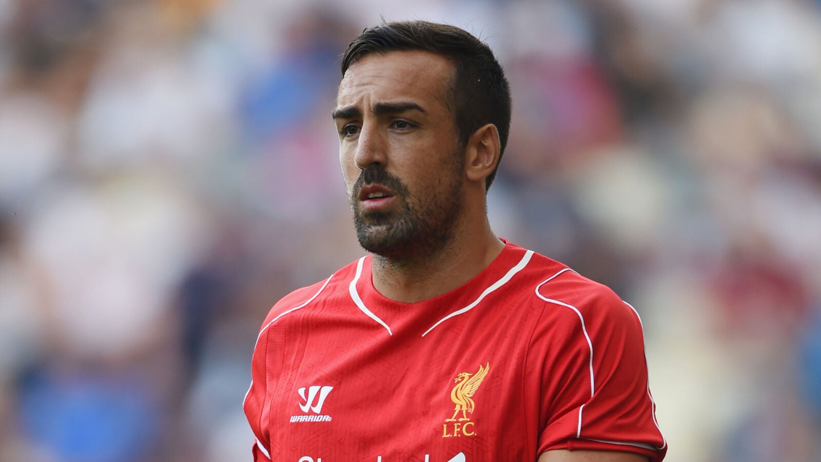 Jos&eacute; Enrique, durante un partido con el Liverpool