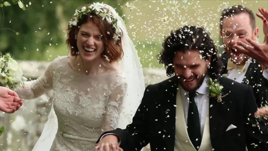 La boda de Kit Harington y Rose Leslie reúne al reparto de 'Juego de Tronos' antes del final de la serie