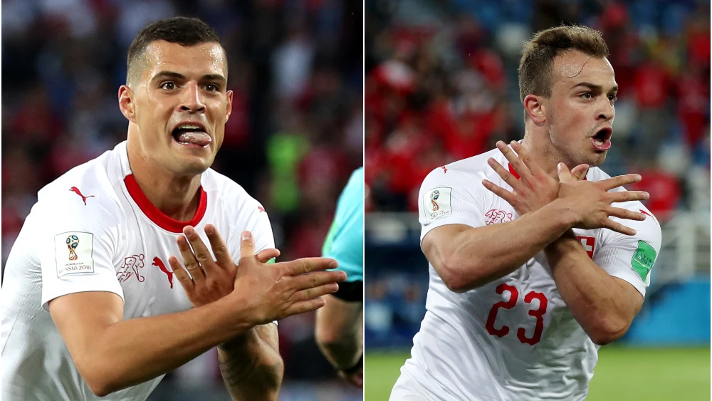 Xhaka, Shaqiri y su comentada celebración