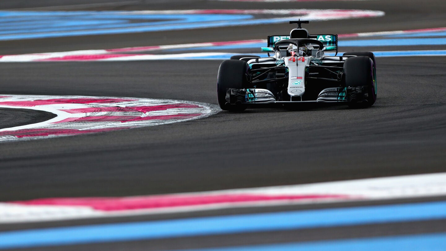 Lewis Hamilton, durante la clasificaci&oacute;n del GP de Francia