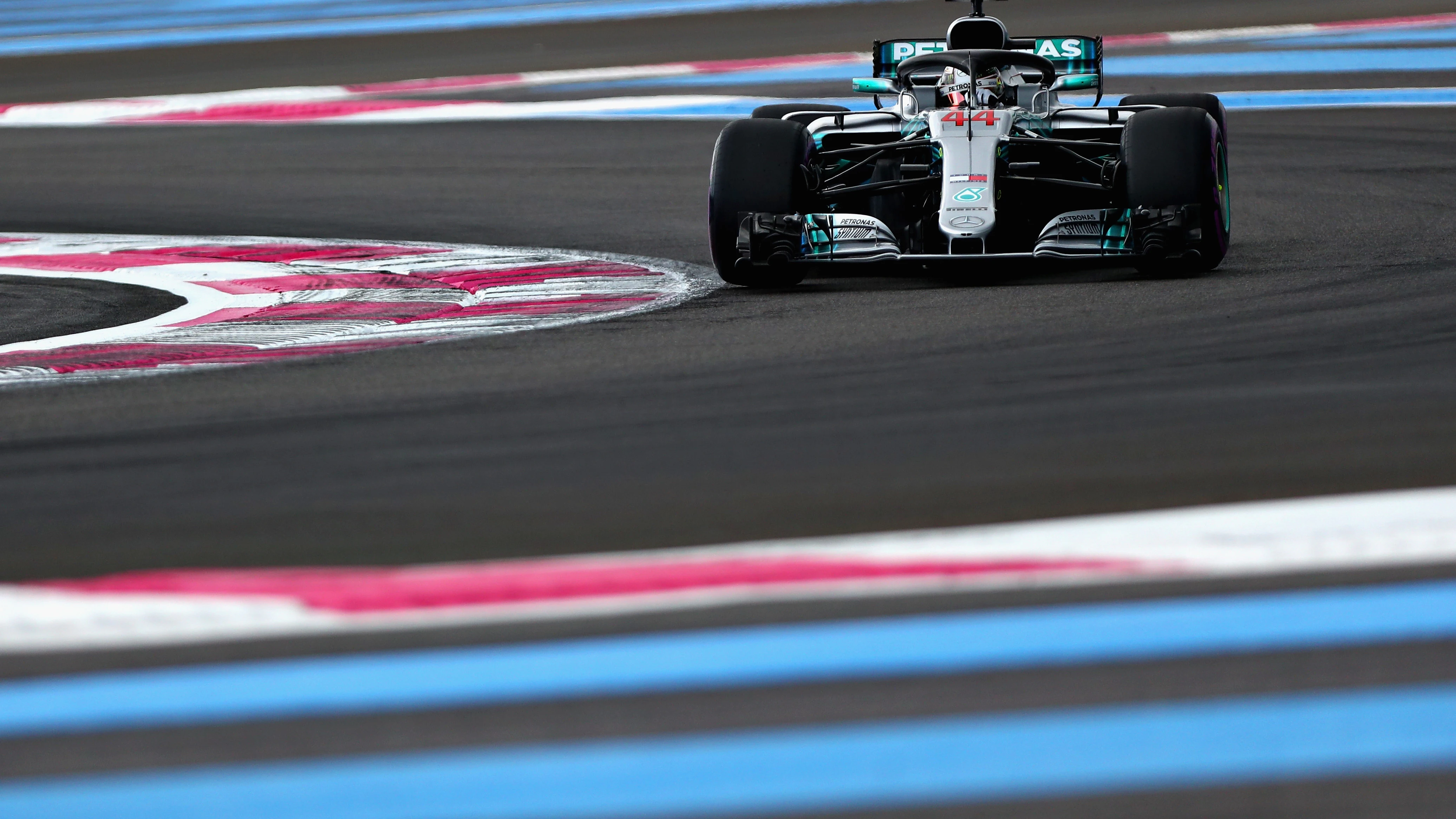 Lewis Hamilton, durante la clasificación del GP de Francia