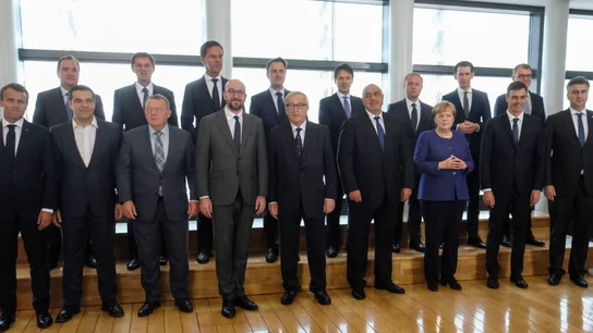 Los líderes europeos en la cumbre de Bruselas Los líderes europeos en la cumbre de Bruselas