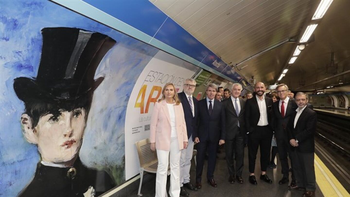 Imagen de la estaci&oacute;n de metro Atocha que pasar&aacute; a denominarse 'Estaci&oacute;n del Arte' en homenaje a los principales museos