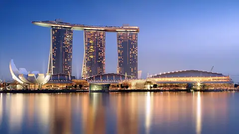 Rascacielos originales Marina Bay Sands (Singapur)