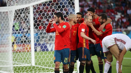 Isco celebra el gol ante Marruecos Isco celebra el gol ante Marruecos