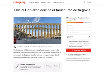 Petición en change.org Petición en change.org