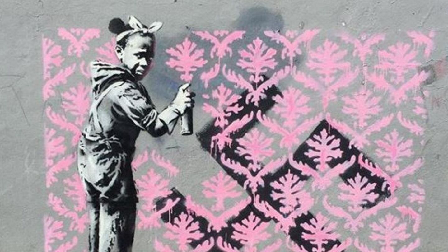 Una obra de Banksy en Par&iacute;s