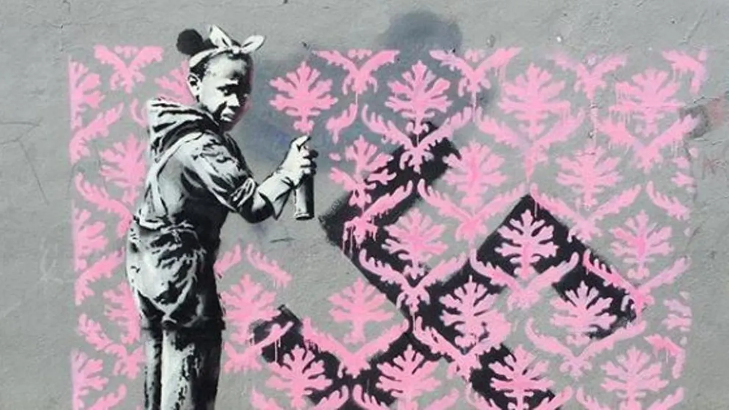 Una obra de Banksy en París Una obra de Banksy en París