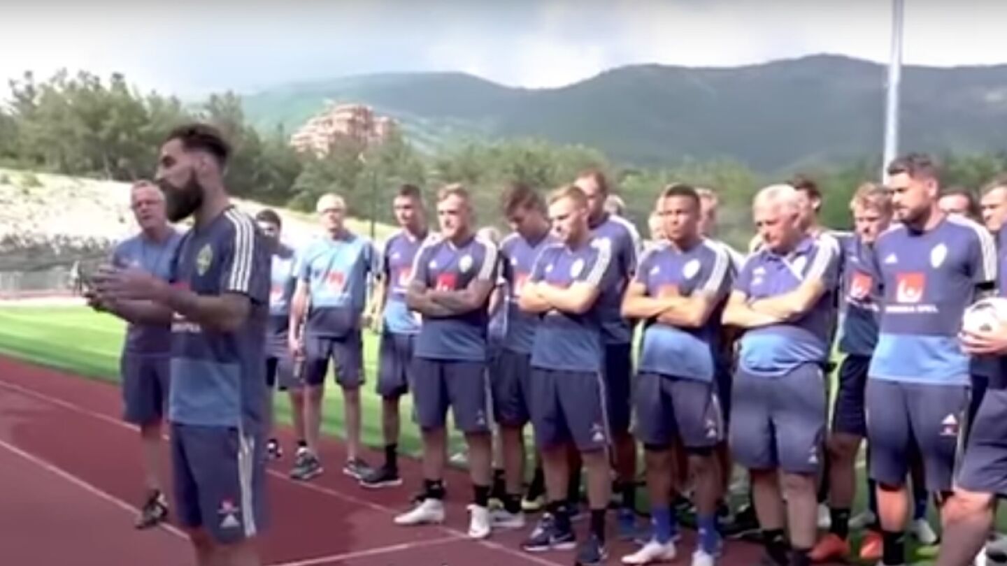 El discurso de la selecci&oacute;n de Suecia contra el racismo