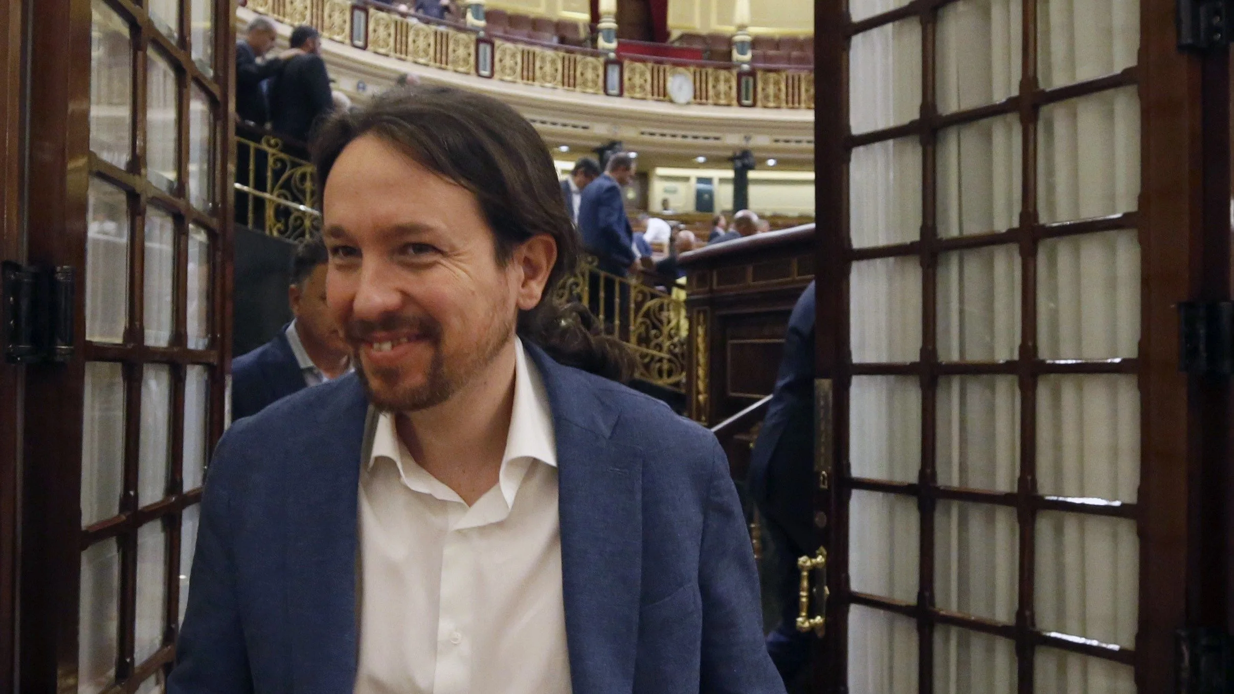 El líder de Podemos, Pablo Iglesias