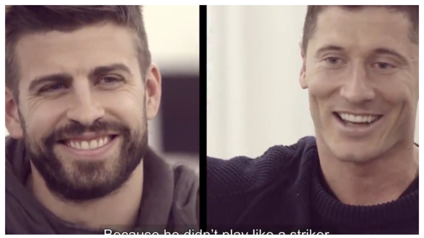 Piqu&eacute; entrevista a Robert Lewandowski