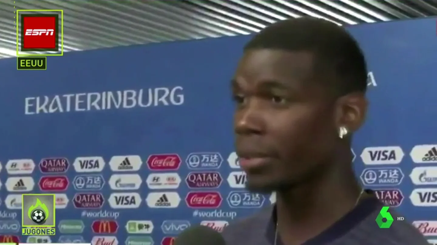 Pogba sorprende al mundo con su dominio del español Pogba sorprende al mundo con su dominio del español