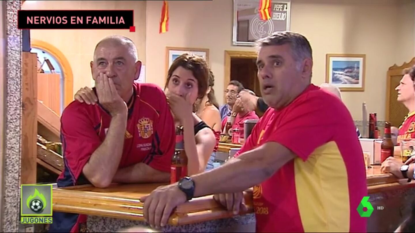 El sufrimiento de la familia de Hierro con el partido de la Selecci&oacute;n