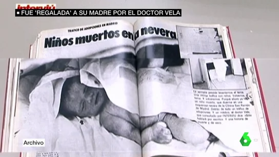 Imagen de un bebé robado en un artículo de Interviú Imagen de un bebé robado en un artículo de Interviú